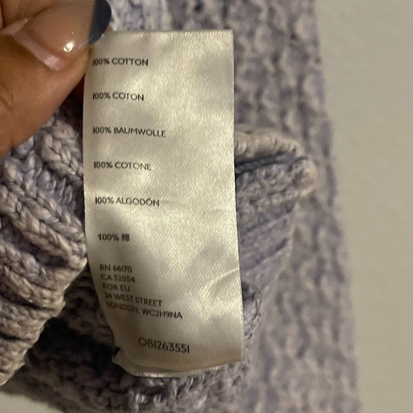 Pilcro  By Anthropologie Women's Purple Christian Knit Anthro Sweater Size Small - Picture 11 of 11